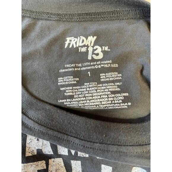 Torrid 1 (1X 14/16) Friday the 13th Camp Crystal Lake Jason Horror Punk T Shirt - Picture 2 of 2